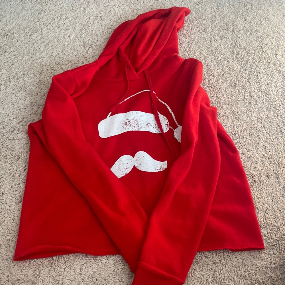 Santa cropped hoodie